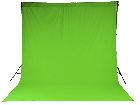 Chromakey Studiohintergrund 3 x 6 m grün 